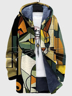 Artistic Print Jacket with Comfortable Fit