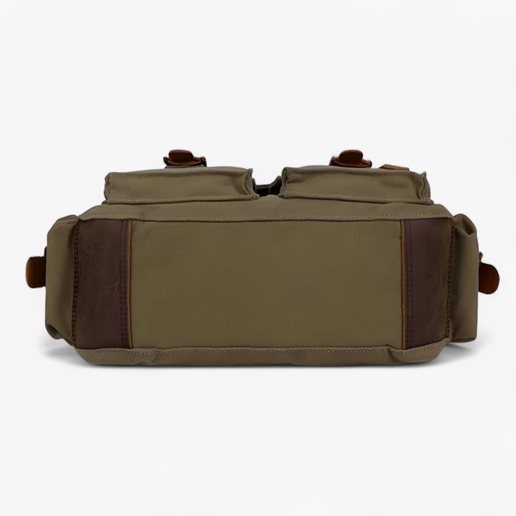 Bolso de hombro de lona vintage para portátiles de 13 a 17 pulgadas