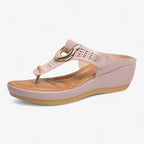 Wedge Flip-Flop Sandals with Elevated Heel for the Beach