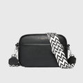 Leather Look Shoulder Bag with Adjustable Strap