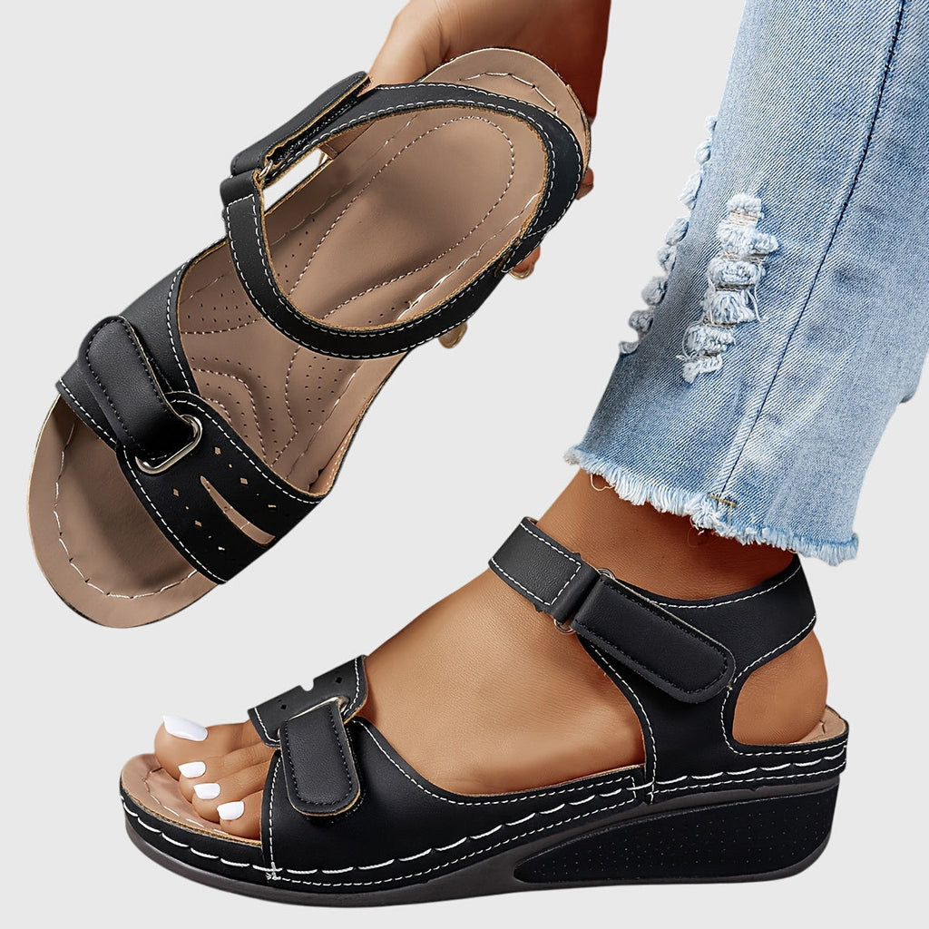 Stable Sole Sandals with Supportive Heel