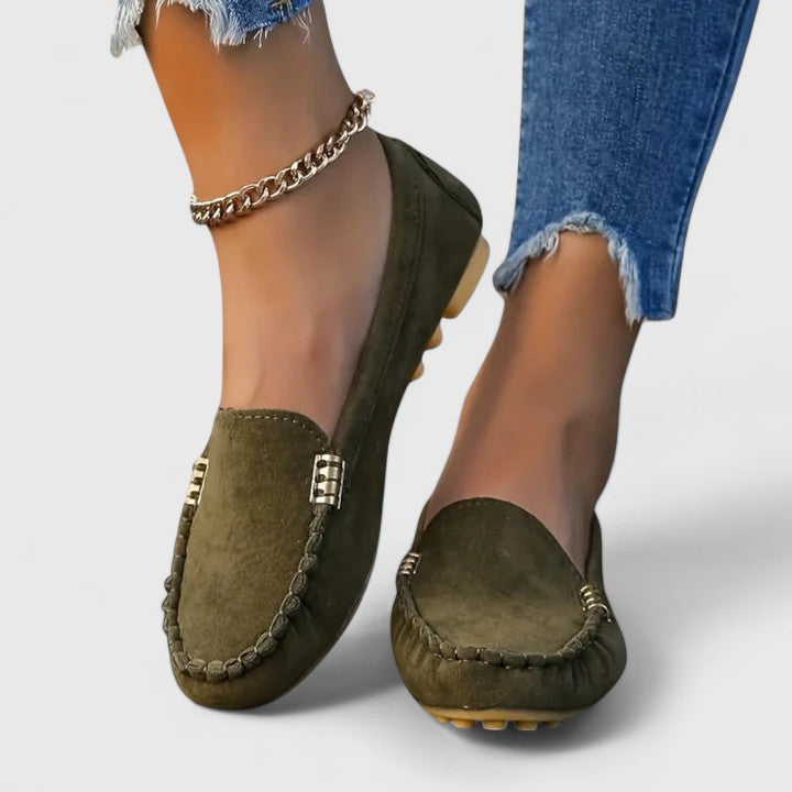 Slip in-loafers med sofistikerad finish