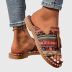Dämpad sandal med ovandel som andas
