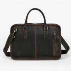 Patina-Finish Laptop Bag with Carry Handles