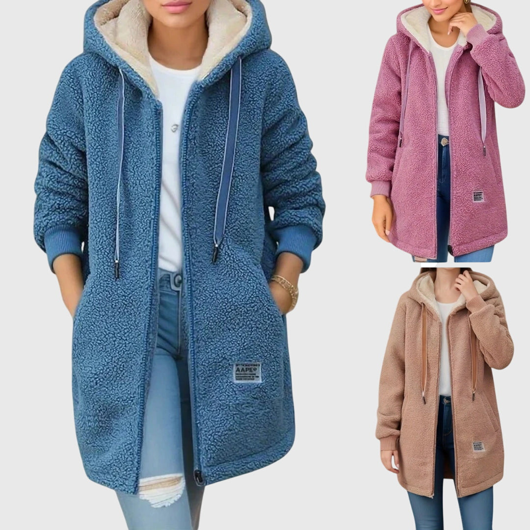 Hooded Fleece Jacket with Warm Soft Handle