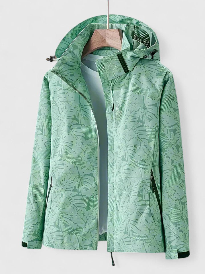 Lightweight Hooded Jacket with Zip Front
