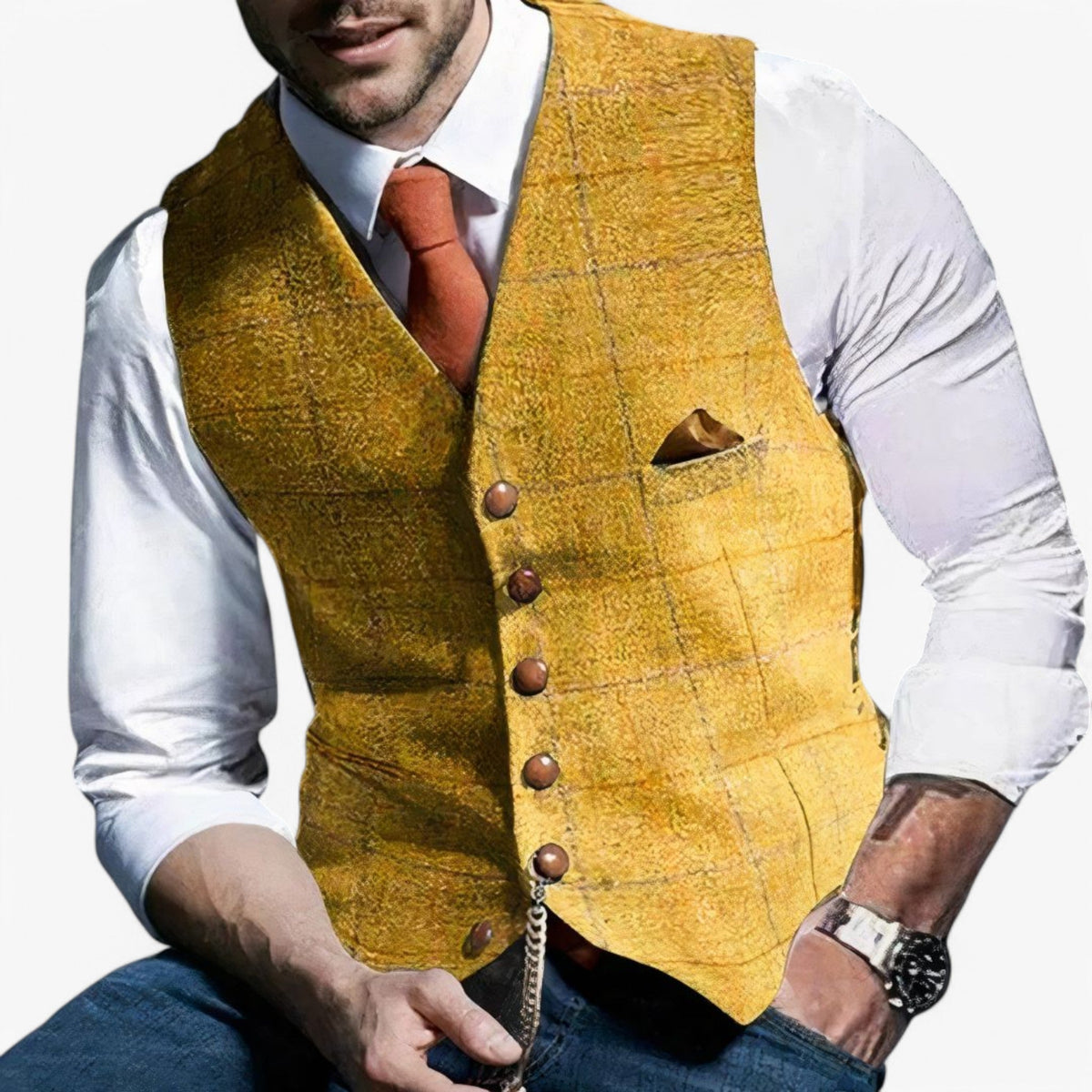 Tailored Men's Waistcoat for Formal and Casual Wear