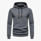 Mjuk fleecehoodie med känguruficka och justerbar huva