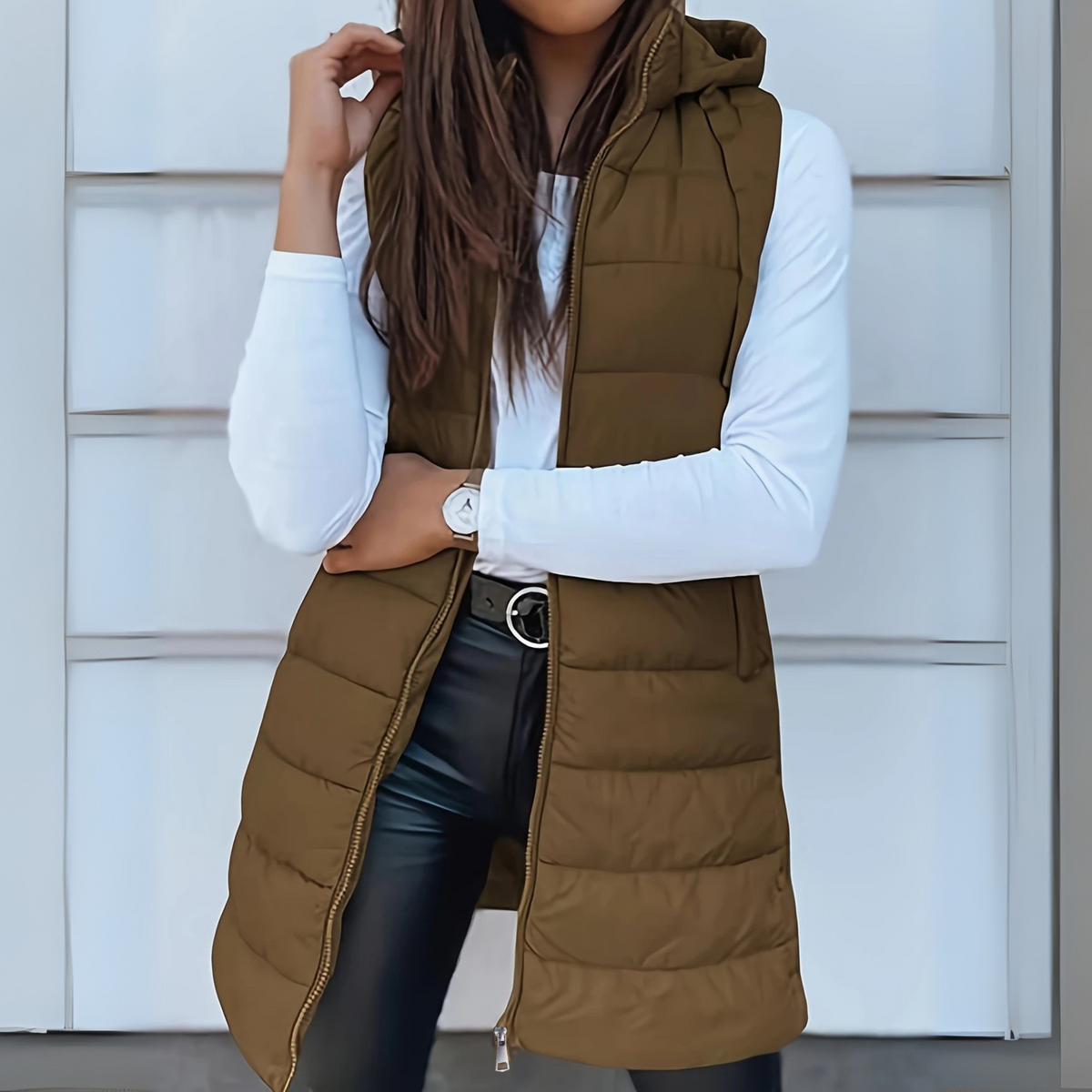 Hooded Sleeveless Vest for Easy Layering