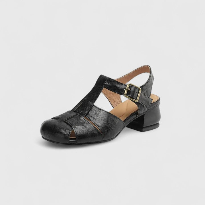 Square Toe Sandals with Block Heel