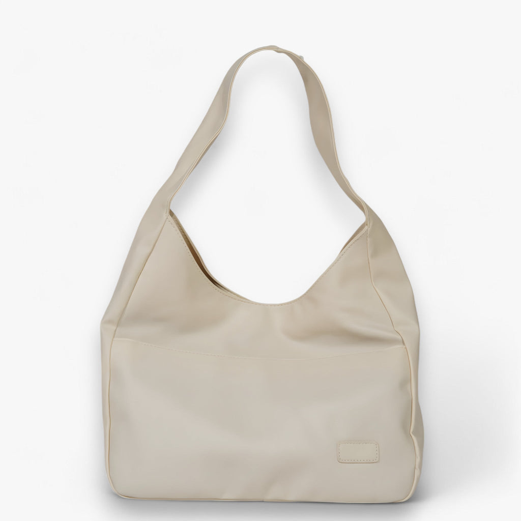 Round Shoulder Bag with Zip Closure and Laptop Space