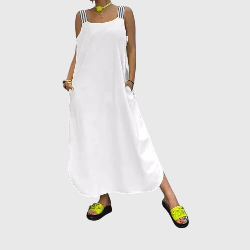 Striped Summer Dress with Relaxed Flowing Fit