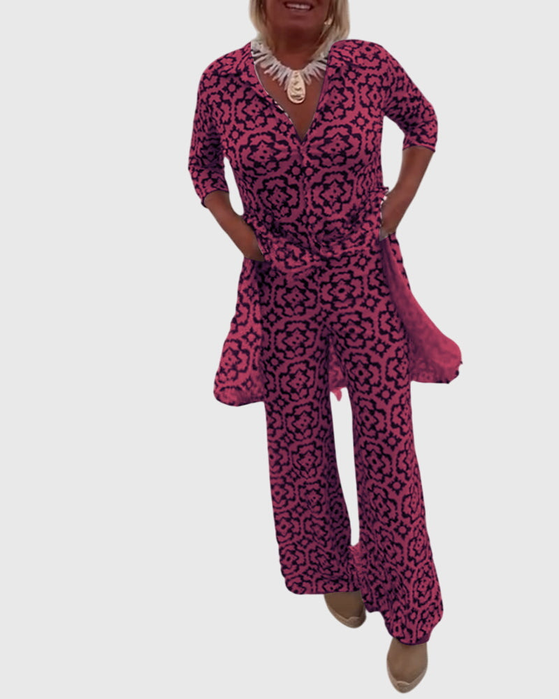 Vintage Style Two Piece Set with Classic Cut