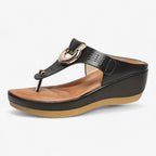 Wedge Flip-Flop Sandals with Elevated Heel for the Beach