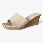 Suede-Look Mule Sandals with Padded Insole for Everyday Comfort