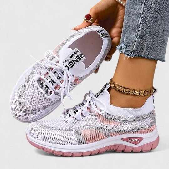 Zapatillas acolchadas con empeine transpirable