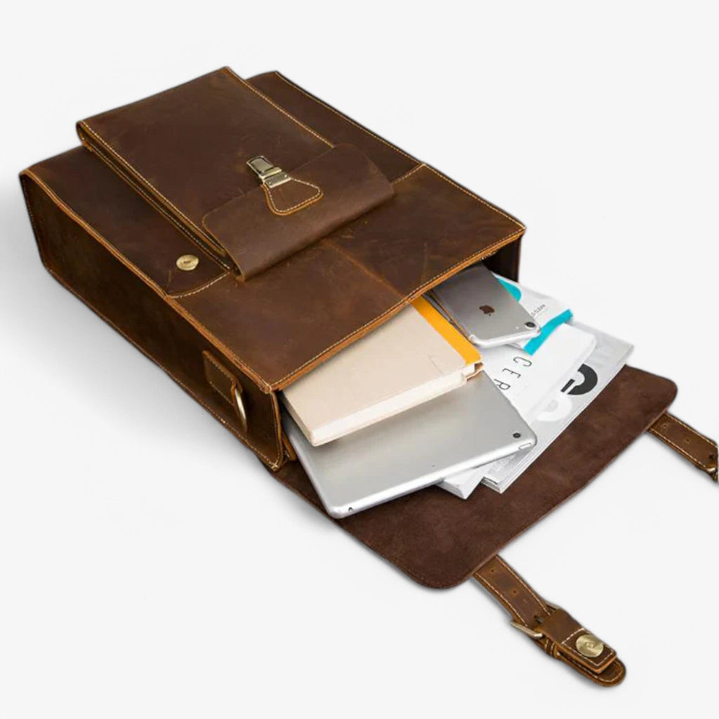 Convertible Backpack with Briefcase Carrying Design