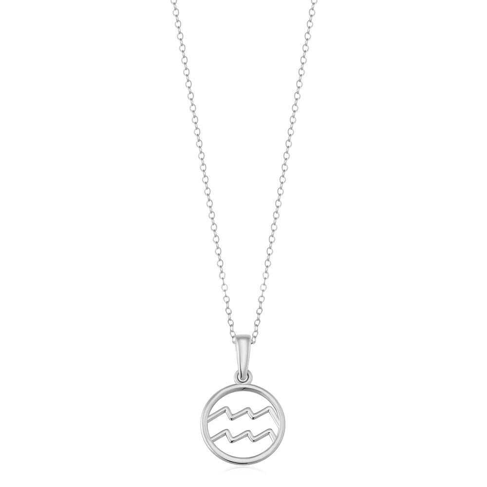 Zodiac Sign Pendant Necklace with Choice of Star Sign