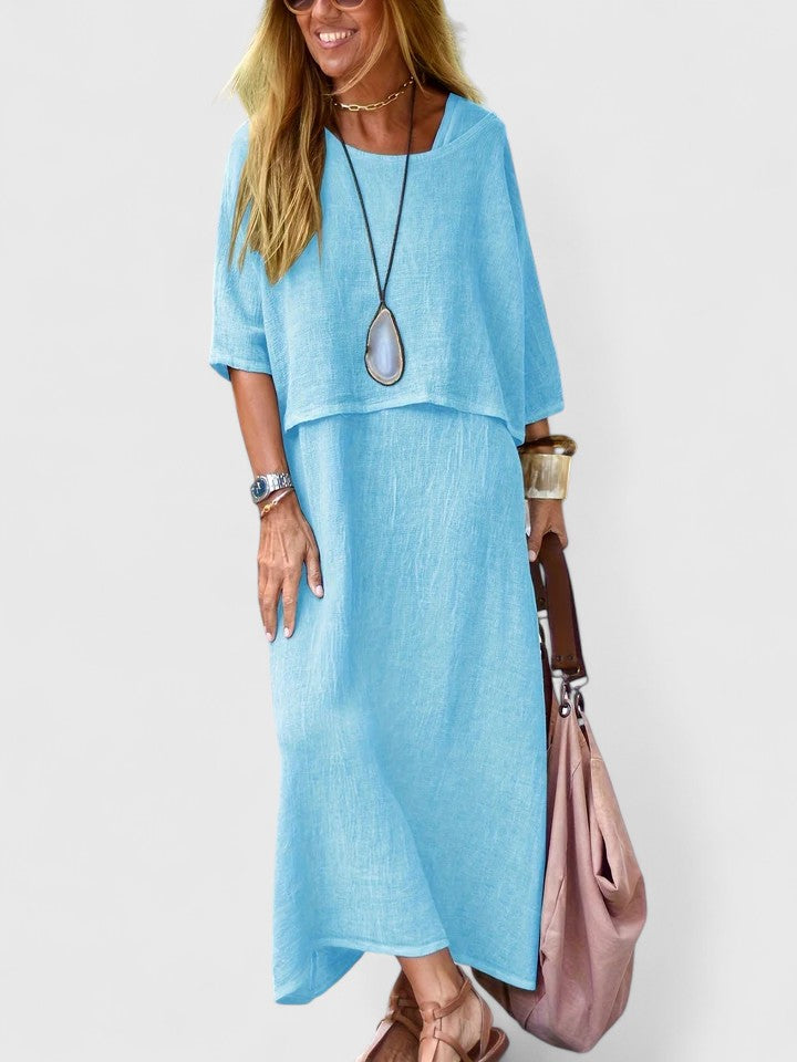 Coordinated Two Piece Set with Top and Skirt