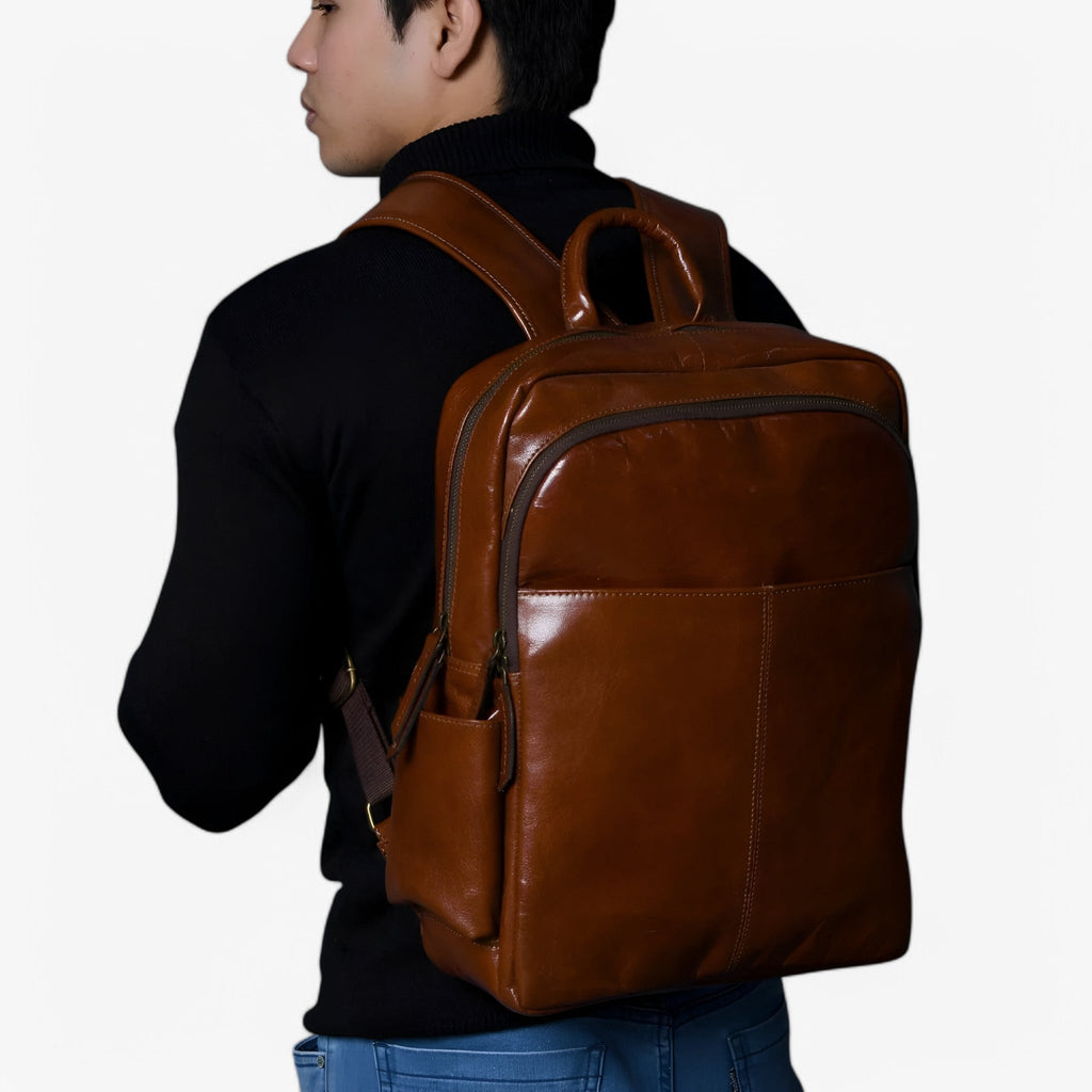 Italian-Style Backpack with Laptop Compartment