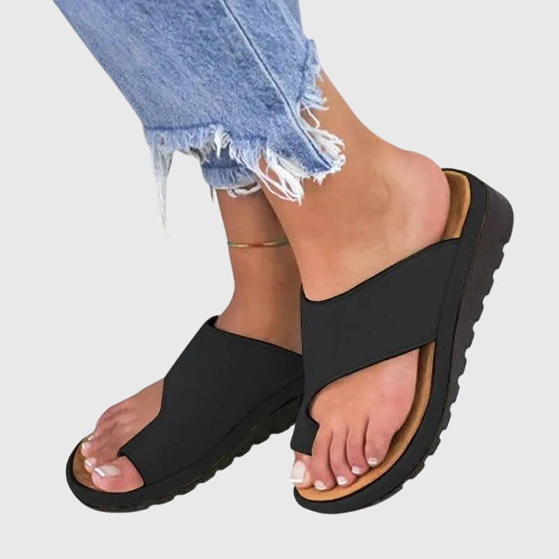 Summer Sandals with Slip-Resistant Sole and Metallic Options