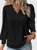 Pullover Blouse with Clean Classic Line