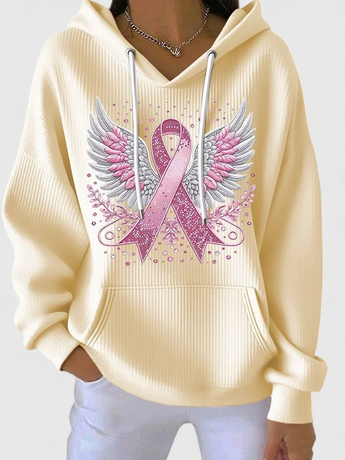 Hooded Jumper with Drawstring and Pockets