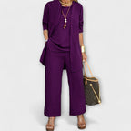 Three Piece Set with Relaxed Coordinated Design
