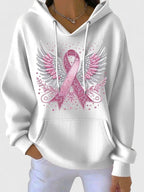 Hooded Jumper with Drawstring and Pockets