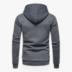 Mjuk fleecehoodie med känguruficka och justerbar huva