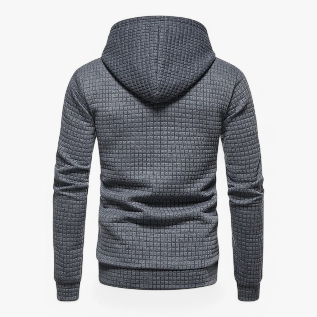 Mjuk fleecehoodie med känguruficka och justerbar huva