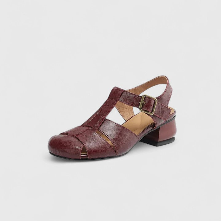 Square Toe Sandals with Block Heel