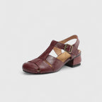 Square Toe Sandals with Block Heel