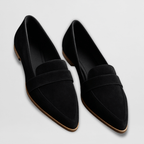 Loafers i mjuk mockalook med dämpad innersula