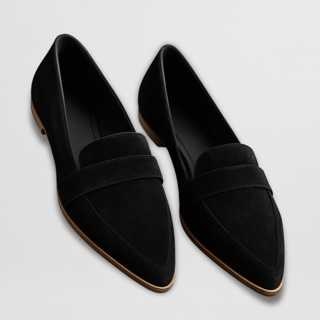 Loafers i mjuk mockalook med dämpad innersula