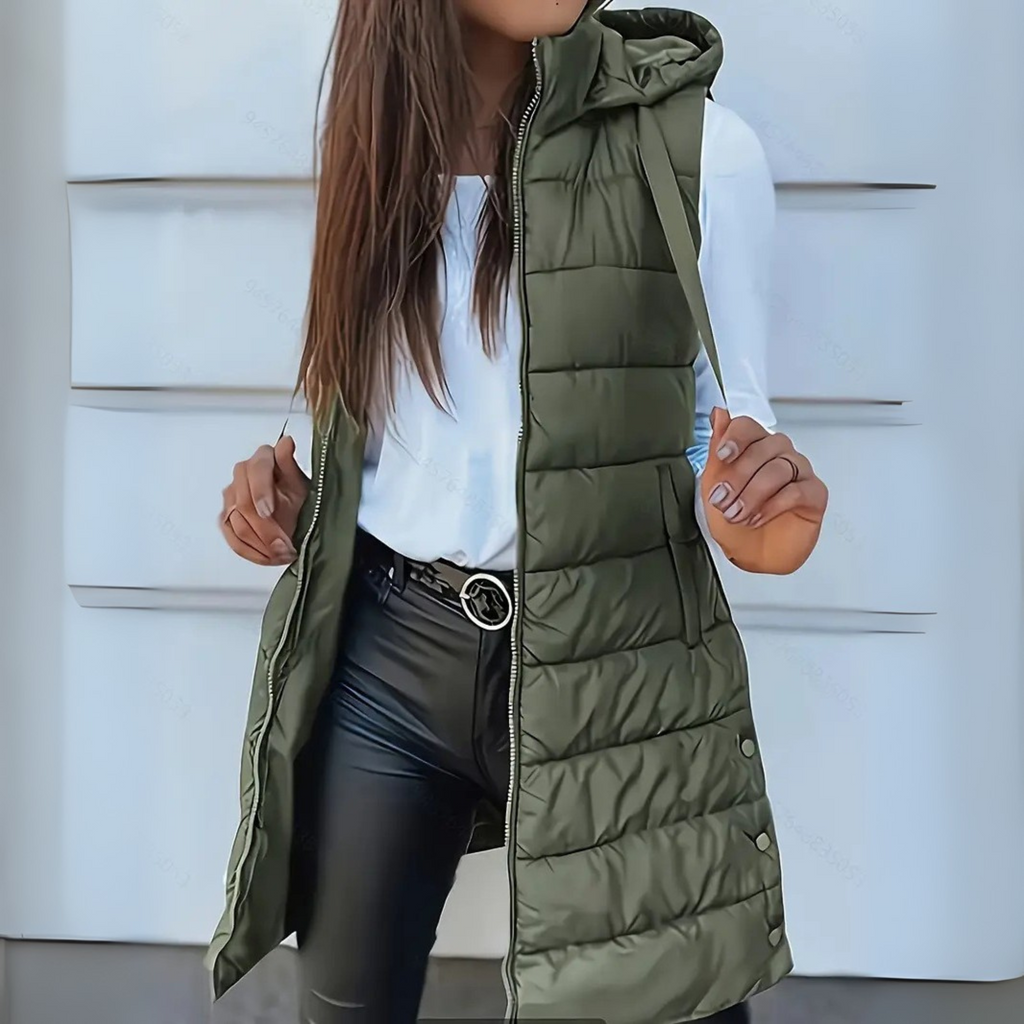Hooded Sleeveless Vest for Easy Layering