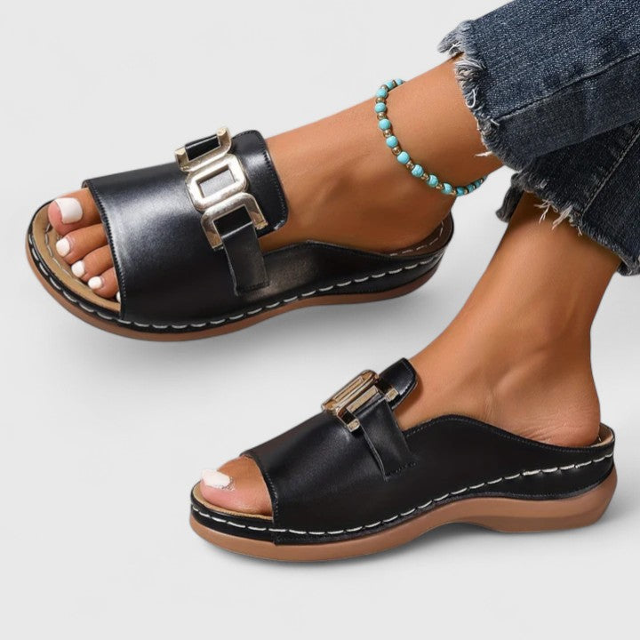 Textured Sole Sandals with Slip Resistant Grip