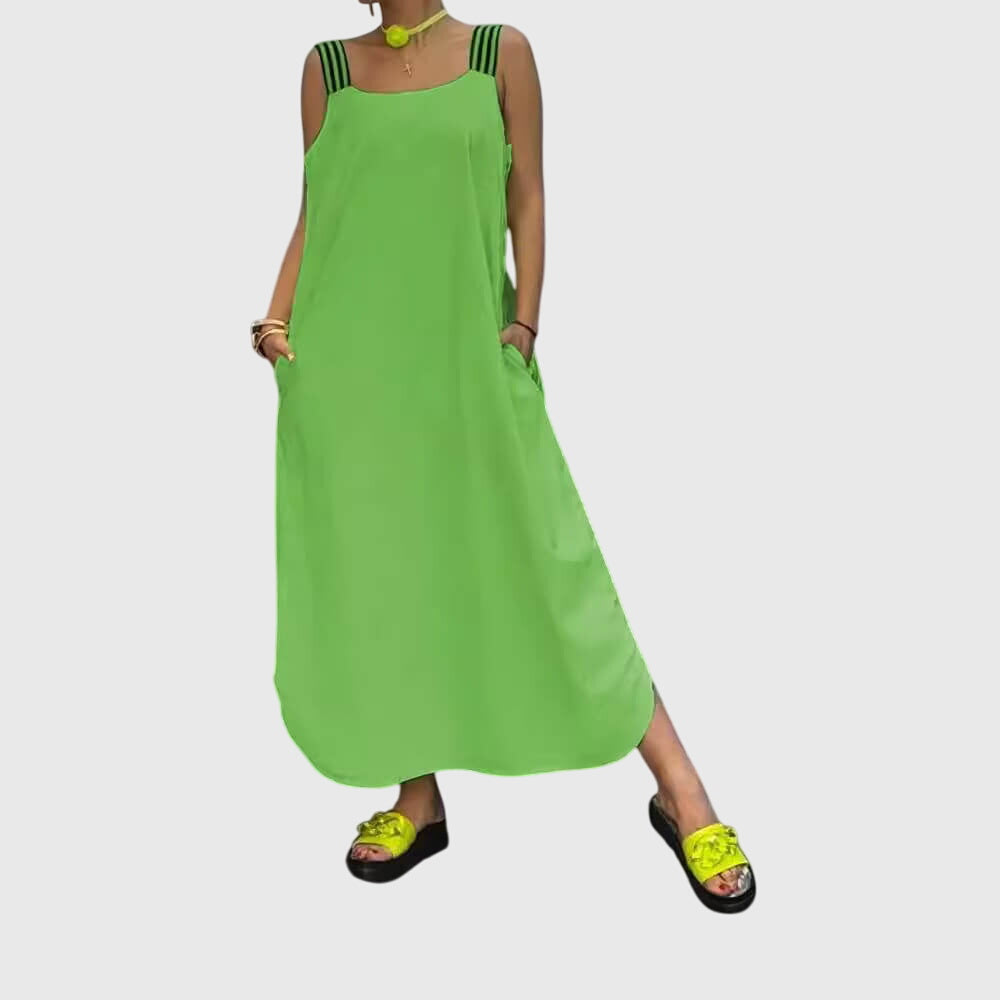 Striped Summer Dress with Relaxed Flowing Fit