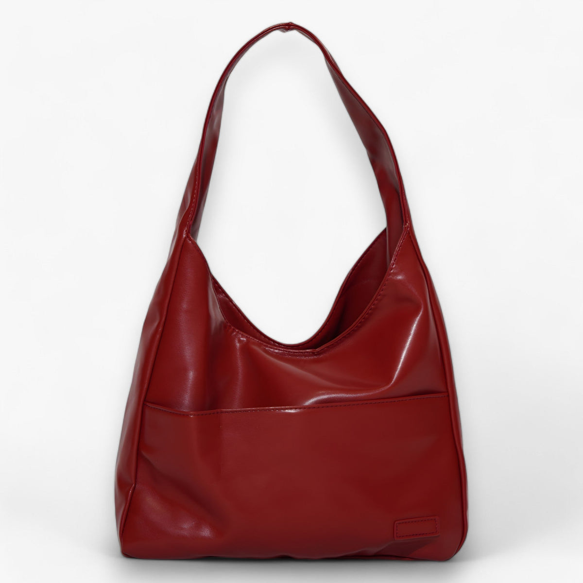 Round Shoulder Bag with Zip Closure and Laptop Space