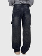 Relaxed Trousers with Sparkling Detail