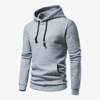 Mjuk fleecehoodie med känguruficka och justerbar huva