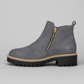 Botines con cremallera lateral y plantilla acolchada