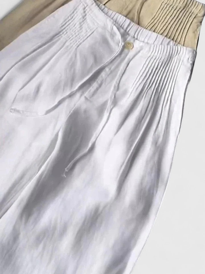 Airy Flowing Trousers with Graceful Drape