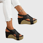 Stödjande sandal i neutral finish