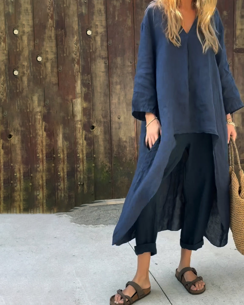 Checked Two Piece Set for Spring and Summer