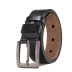 Classic Belt with Pin Buckle and Square Edge