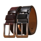 Classic Belt with Pin Buckle and Square Edge