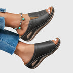 Contoured Sandals with Slip-Resistant Sole