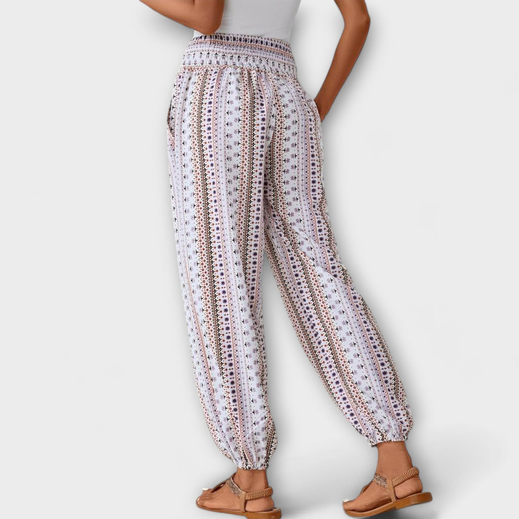 Patterned Trousers with Bold Graphic Design