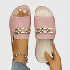 Slip-On Sandals with Shock Absorbing Sole